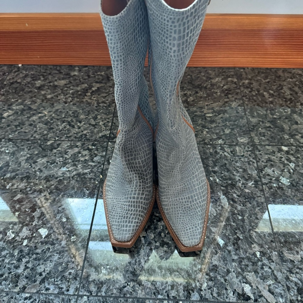 We The Free Montage Tall Boots - Blue Croc